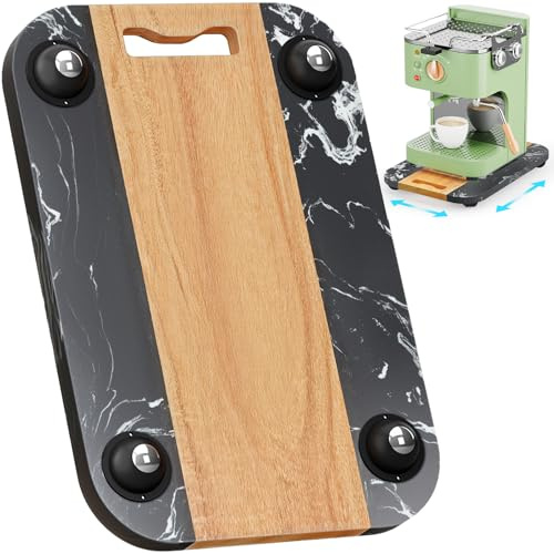 NiHome Plateau coulissant pour cafetière (noir)