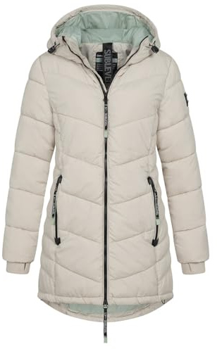 Sublevel Damen Jacke Steppmantel LSL-412 mit gefütterter Kapuze