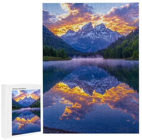Puzzle für Erwachsene 6000 Teile Die Great Titon Mountains 179 x 105cm Puzzles für Erwachsene Pädagogisches Spiel Herausforderung Spielzeug 6000 Teile Puzzles für Kinder Als Wanddekoration l-114