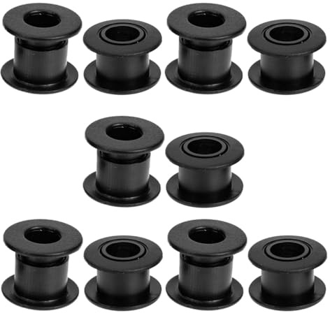 Kicker Ersatzteile 10 Stück Tischfußball Kugellager Kunststoff Schwarz | Zubehör für Tischfußball, Universelle Passform, Einfache Montage, 3x3x1,5cm, für Foosball Tische