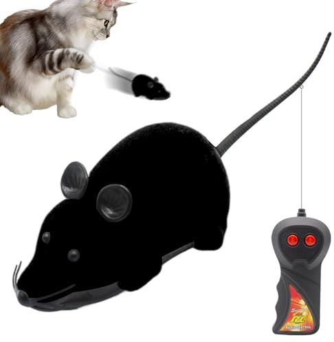Generico Remote Control Mouse - ABS Electronic | Interactive Electronic Toys for Cats | Interactive Jokes for Pets | er Daily Training, Family Room