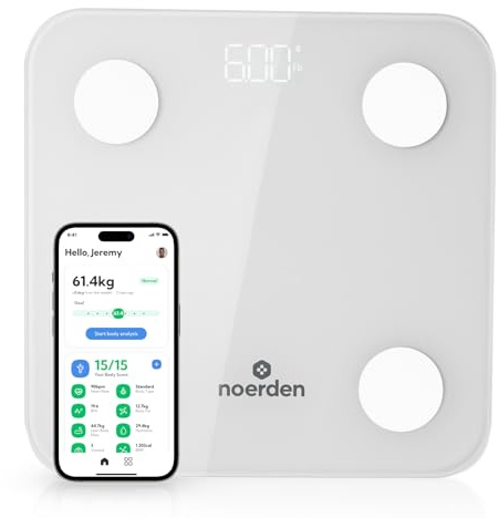 NOERDEN Minimi+ Smart Körperwaage, Weiß