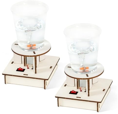 Tornado Maker 2 Set Tornado Éducatif dans Une Bouteille, Simulateur Magnétique Scientifique Alimenté par Batterie Jouets pour Enfants Classe de Laboratoire Scientifique, Jouets pour Enfants