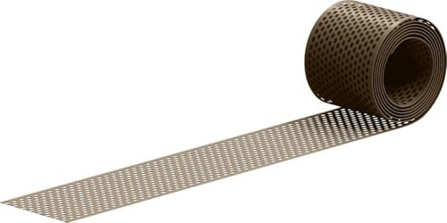 SAREI Haus- und Dachtechnik pvc-br100 Sarei Vogelschutzgitter Traufgitter, braun