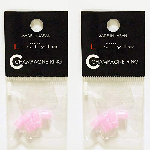 L-style 2 Packungen von Champagne Ring Dart Flights (12 Ringe) – Clear Pink