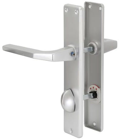 Alu F1 Drückergarnituren (für WC-Tür-Schösser)