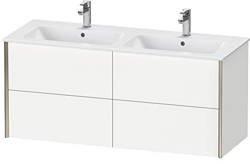 Duravit XViu 4129 Waschtischunterbau wandhängend, 4 Schubkästen, für Doppelwaschtisch ME by Starck 233613, 1280x480 mm, XV41290B118, Farbe: Weiß