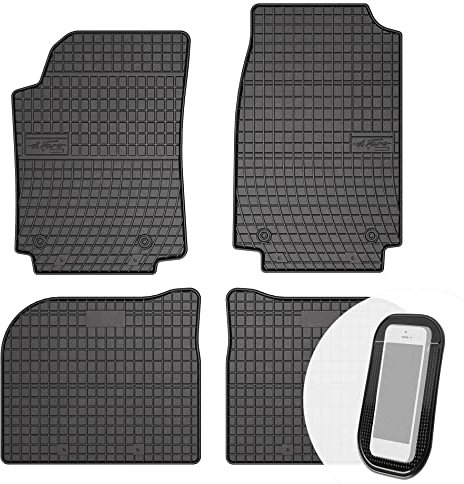 moto-MOLTICO Gummimatten Auto, 4-teiliges Set, Allwetter Gummi Fußmatten, Antirutsch & Wasserfest Autoteppiche - passend für Audi 100,A6 - C4 1990-1997