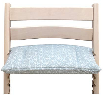 Blausberg Baby - BESCHICHTET - *DIVERSE FARBEN* Sitzkissen (kleines Brett) für Stokke Tripp Trapp Hochstuhl (Happy Star Grün)