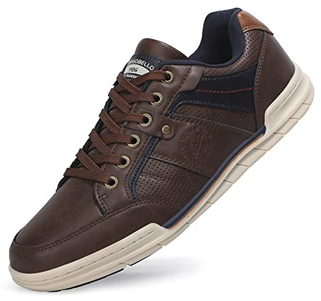 TARELO Mens Trainers Casual Shoes Fashion Lace Up Walking Sneakers