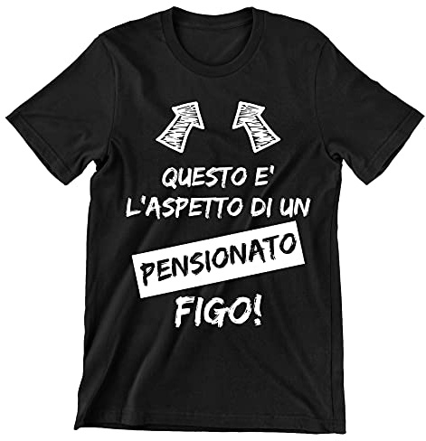 Incidiamo Maglietta T-Shirt Divertente Pensione Questo è l'aspetto di Un pensionato Figo Divertenti Uomo