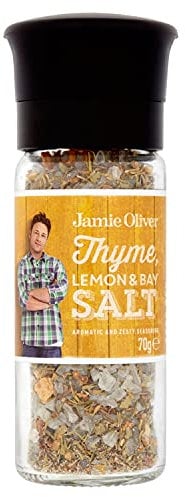 Jamie Oliver Thyme, Lemon and Bay Salt, Grind Mill, 70 g (Pack of 6)