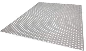 Acero Inox. Chapa Perforada 1,0mm Rv3-5 Longitud 1m 1.4301VA (25x1000mm)