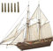TiSkying DIY Ship Assembly Model Kits, Sailboat Ship Kit Classical Wooden Sailing Boats Scale Model Wooden Sailboat Model Decor for Kids and Adults, One Size