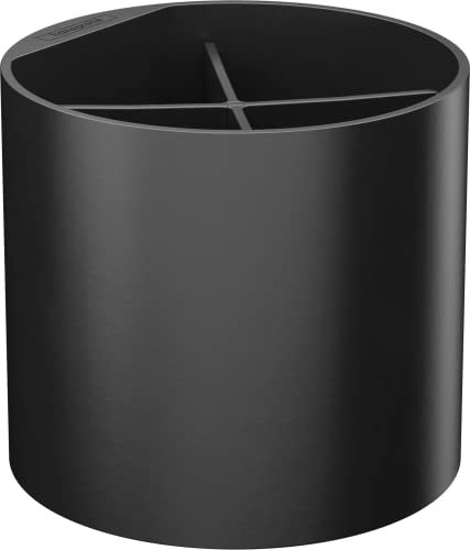 hansgrohe WallStoris - Zahnputzbecher, Zahnbürstenhalter ohne bohren, Badezimmer Zubehör, Bad Accessoires, Mattschwarz, 27921670