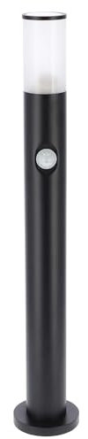 EDO, Lampe de jardin TULIS OV 100 luminaire à pied en forme de lanterne avec détecteur de mouvement, fiche GU10, base extérieure IP54 noir luminaire Laterna EDO777472
