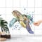 FoLIESEN Fliesenaufkleber - Deko-Bild für Bad, Küche, Badezimmer - Dekoration Fliesen-Bild Wasser-Schildkröte selbstklebend - Meeresschildkröte, Fliese - Bild (BxH):20x25 cm - 120x125 cm / 30-tlg.