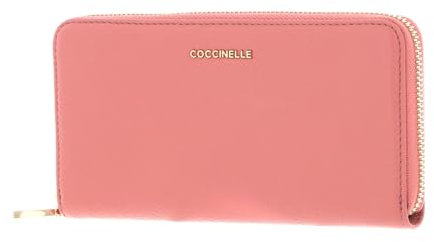 COCCINELLE Metallic Soft Zip Around Wallet Camelia