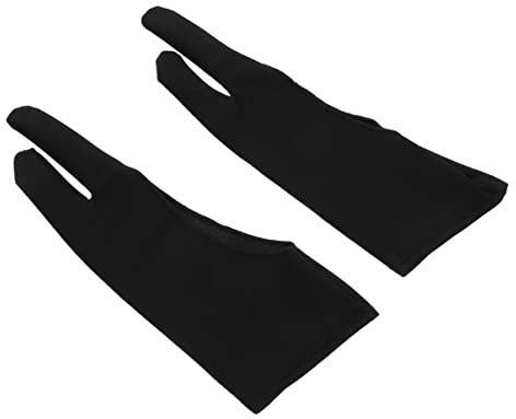 ULDIGI 3pcs Stain Sketching Gloves for Artist Tablet Gloves for Drawing Tablet Sketch for Household Use Two Finger Design