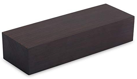 Morceau de Bois Rectangle Bois Exotique Manche de Couteau Bois stabilisé ébène 12 * 4 * 2.5 Bois D'ébène Noir Bois Instruments de Musique Vierges pour Instruments de Musique Outils