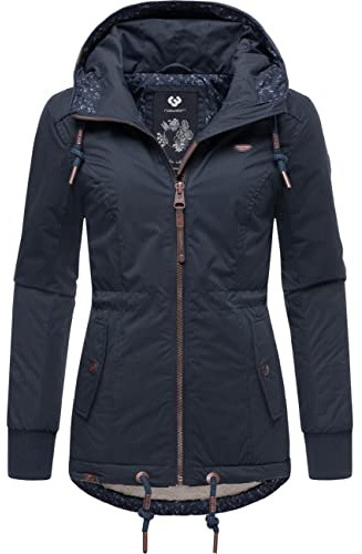 Ragwear Damen Winterjacke Outdoorjacke wasserdicht mit Kapuze YM-Danka Navy022 Gr. M