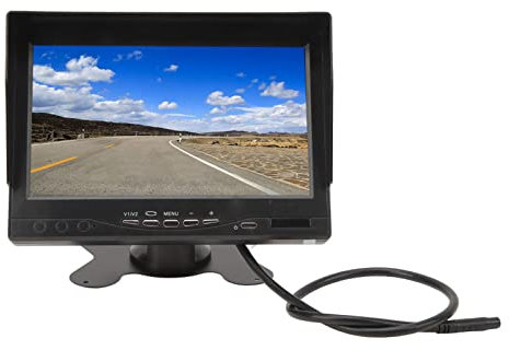 Rückfahrkamera-Monitor, Flexible Sonnenblendeneinstellung 1280 X 600 Rückfahrmonitor-Kit PAL NTSC-Format für Anhänger (Aviation-Anschluss)