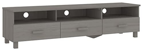Mobile Porta TV Grigio Chiaro 158x40x40 cm in Massello di Pino mobile tv soggiorno tavolo per tv mobiletto tv mobile da soggiorno mobile porta televisione,Adatto a soggiorno,camera da letto,ufficio