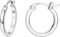 Dochais Gold Hoop Ohrringe für Frauen 14K Echtgold vergoldet Reifen mit 925 Sterling Silber Post Silver 15mm