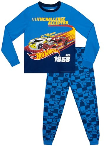 Hot Wheels Schlafanzug | Rennauto Schlafanzug Jungen | Langarm Pyjama Jungen