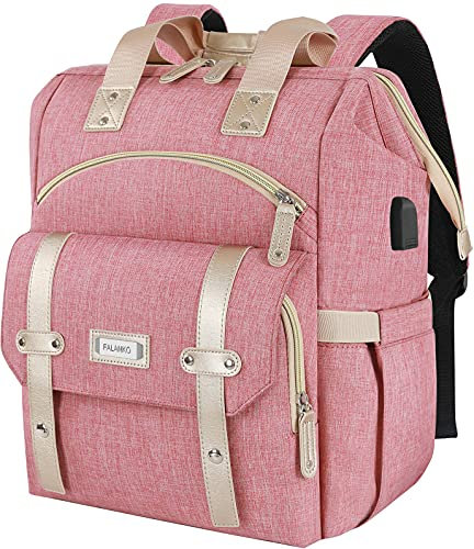 FuisDiL Backpack Womens, Waterproof 15.6 inch Laptop Rucksack Bag for Women with RFID Anti-Theft,USB Charging Port, Ladies Backpacks Back Pack for Travel Work School Business Computer Bookbag