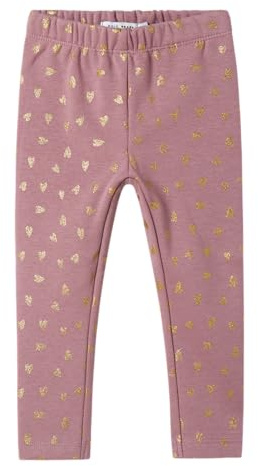 Name IT Mädchen Leggings Nmftavina Sweat Fleece Legging Bru Noos