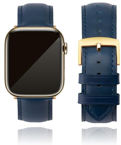 CORROPELLE Leather Watch Straps Compatible with Apple Watch 42mm 41mm 40mm 38mm for Men Women, Top Grain Genuine Leather Straps Replacement Band for iWatch Series 10 9 8 7 6 5 4 3 2 1 SE2 SE