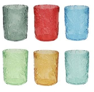Brandani 50070 BICCHIERE TROPICAL COLORI ASSORTITI SET 6 PEZZI ACRILICO