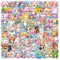 Kawaii Sticker, 100 Stück Kawaii Tiere Aufkleber, Sticker Niedliche Tiere Große Augen, Cartoon Aufkleber für Auto Laptop Skateboard Fahrrad Moped Motorrad, Geeignet für Erwachsene Kinder