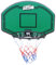 STREETSKILLER Basketballkorb mit 43 cm Durchmesser, Board, geflochtenem Basketballnetz und Wandhalterung, inklusive Montagezubehör. Für Kinder und Erwachsene, Innen- und Außenmontage (Grün/Schwarz)