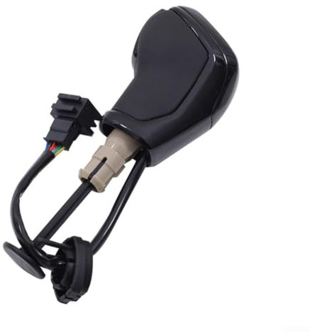 für LED-Licht-Schaltknauf für Auto, kompatibel mit Golf 6, 7, Schaltknauf, Zubehör für Schaltknauf, Schaltzubehör (schwarz-weißes Licht)