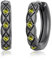Schwarze Creolen 925 Sterling Silber Peridot Ohrringe Schwarze Herrenohrringe Punk-Stil Minimalistischer Schmuck Geschenk für Damen Männer
