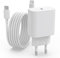 USB C Ladegerät,USB C Kabel [Apple MFi Zertifiziert] iPhone ladekabel für iPhone 16/15 Pro Max 15/16 Plus iPad Netzteil Schnellladegerät Stecker Schnellladekabel USB c Power Adapter Weiß