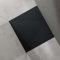 doporro Receveur de Douche 90x100x3 cm Bac à Douche Ultra Plat en Solid Surface Gris Noir Mat Geoma07 avec Bonde AL06