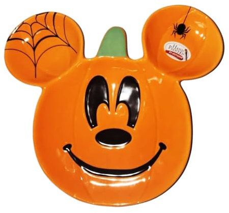 Disney Bandeja para servir de Disney de Mickey Mouse de Halloween, 12 pulgadas, decoración de Halloween, cocina, licenciatario oficial de Disney