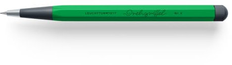 LEUCHTTURM1917 372223 Drehgriffel Nr. 2, Bleistift mit Drehmechanik, Aluminium, Stahl, designprämiert, Spring Leaf - Bleistift