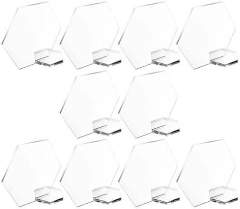 MAGICLULU Lot De 10 Panneaux Vierges En Acrylique Pour Table De Mariage Décoration Personnalisée Pour Banquet Café Bar Anniversaire