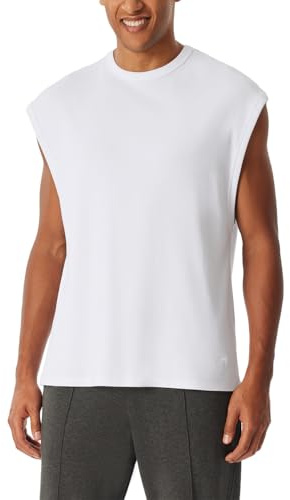 Schiesser Herren Schlafanzugoberteil T-Shirt 0/0 ohne Arm - 183222