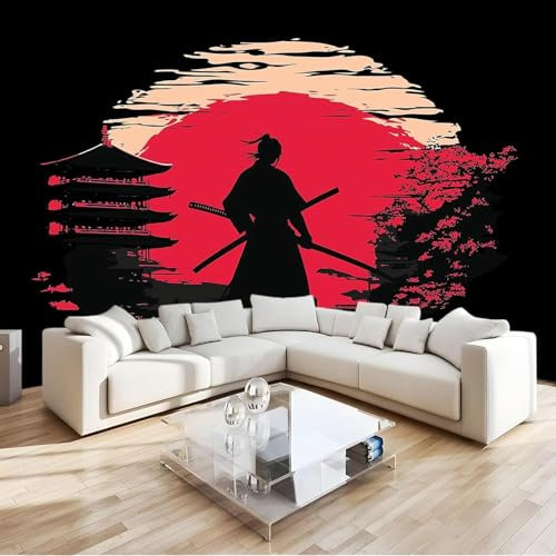 Buohwiwe Photo Wallpaper Japanese Style 250 x 175 cm (WxH) Non-Woven Art Print Wall Mural Decoration Poster Picture Modern Design 3D Panoramic Wallpaper Murals Japanese Style Wall Sticker q2939