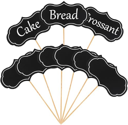 LLMSIX 50pcs Food Labels for Party Buffet, Food Labels for Party, Blank Cheese Markers Charcuterie Boards Accessories for Wedding Birthday Decorations Supplies