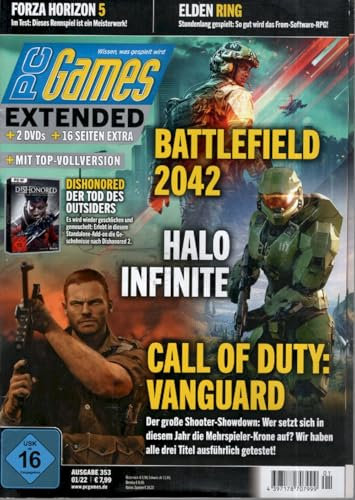 PC Games Extended Magazin Deutschland 2022-01 #353 Battlefield 2042 Halo Infinite Call Of Duty