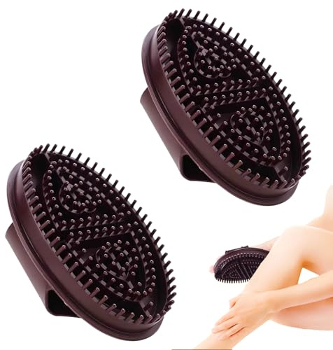 2 PCS Meridian Brush Massage Brush,Meridian Brush Body,Brush for Belly Body Brush, for Scalp Full Body Relaxation Massage Gentle Exfoliation, Moisturizing