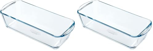 Pyrex Bake & Enjoy Glass Loaf Dish high Resistance 28x12x8 cm (Pack of 2)