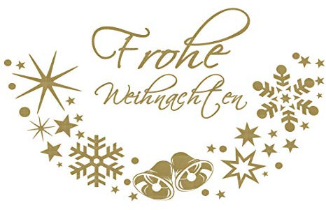 timalo® Fensterbild - Wandtattoo Adventskranz mit Sternen Text Frohe Weihnachten – Fensteraufkleber | 70031-dunkelrot-140x85