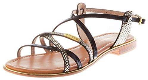 LES TROPEZIENNES PAR M. BELARBI Femme Harry Chaussures Ville Sandale, Noir-Multi, 41